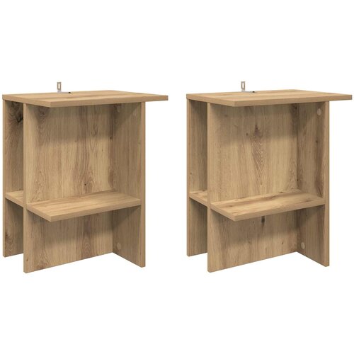  Kava Stol 2 pcs Hrast artisan 40 x 30 x 49 cm Konstruirano drvo Cene