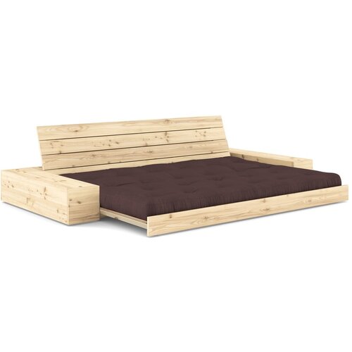 Karup Design Temno rjava raztegljiva sedežna garnitura 244 cm Base &amp;ndash; Slike