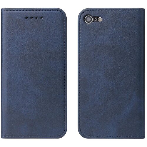 INORCO Za iPhone SE (2020)/SE (2022)/7/8 4,7-palčna usnjena magnetna torbica za telefon s stojalom iz telečje teksture, (22035245) Cene