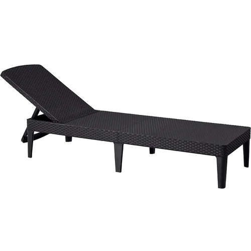 Keter Temno rjav vrtni ležalnik Allibert Jaipur Sun