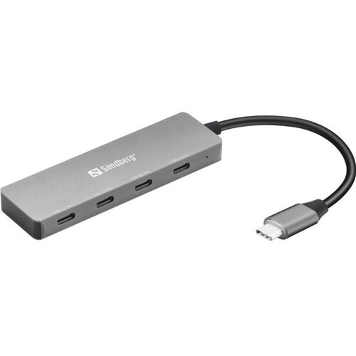 Sandberg USB-C hub s 4 USB-C priključka, 5 Gbps, aluminijsko kući&scaron;te Cijene