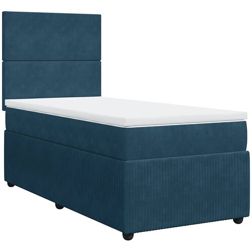 Box spring krevet s madracem tamnoplavi 100x200 cm bar&amp;scaron;unasti Slike