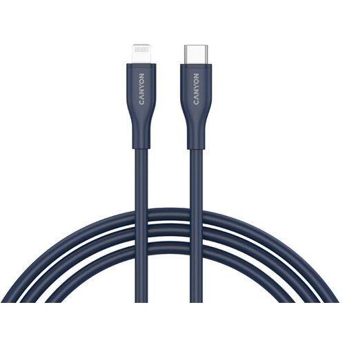 Canyon cable CLNM60 C-L 60W MFI 1m Silicon Blue Slike