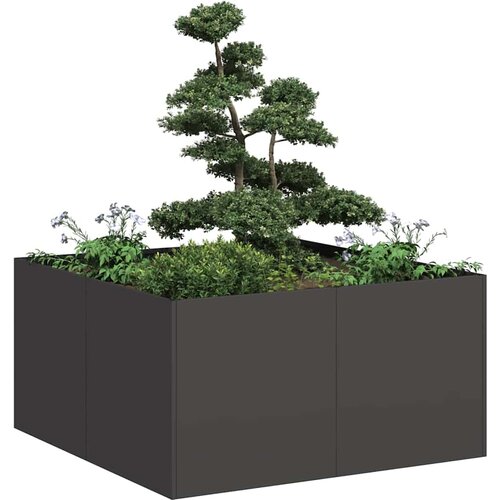 VidaXL Sadilica crna 80x80x40 cm od hladno valjanog čelika Slike