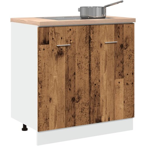 vidaXL Spodnja omarica za umivalnik star les 80x46x81,5 cm inž. les Cene