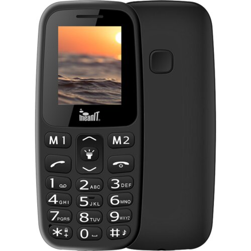 Mean IT Mobilni telefon, 1.77" ekran, Dual SIM, BT, SOS dugme Crni Cene