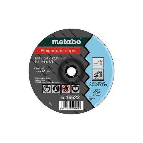 Metabo 616610000 ploča za grubu obradu s glavom 22.23 mm 10 St.