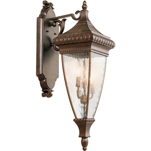Elstead Lighting Elstead Venetian Rain Zunanja velika stenska svetilka s 3 lučmi, bru&scaron;en bron, IP44, E14, (22100095) Cene