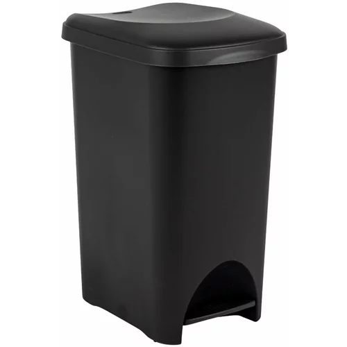 Addis crna plastična kanta za smeće na pedalu 40 l