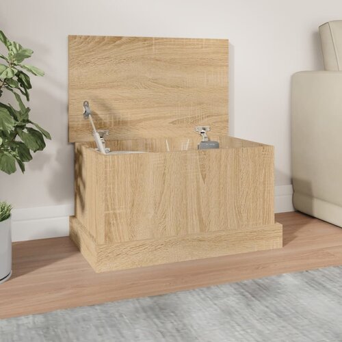 vidaXL Škatla za shranjevanje sonoma hrast 50x30x28 cm inženirski les Cene