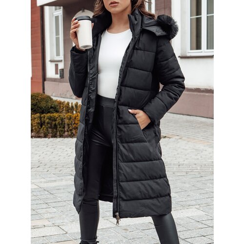 DStreet Women's winter coat with fur and hood ITEM black Cene