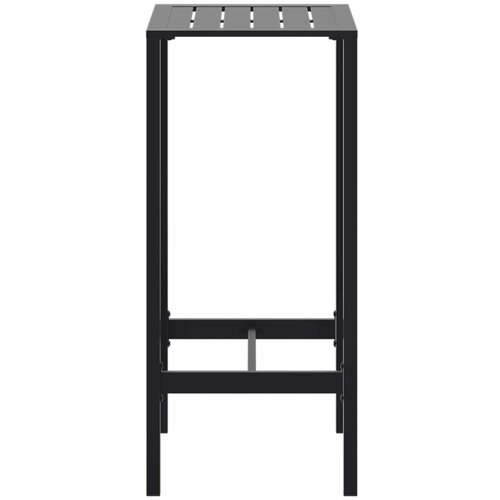  Barski stol crni 50x50x110 cm od čelika obloženog prahom Slike