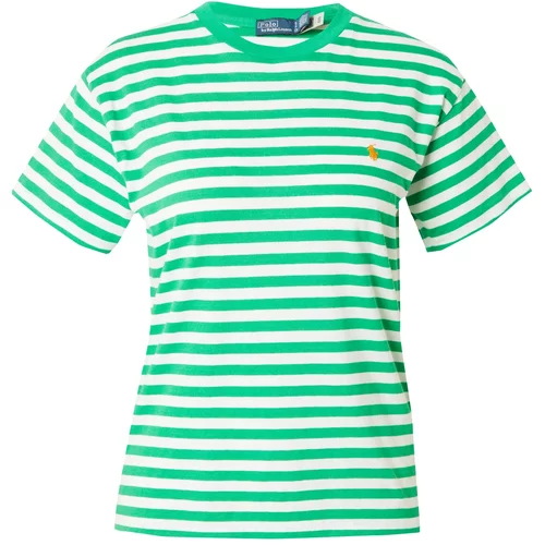 Polo Ralph Lauren Majica zelena / narančasta / bijela