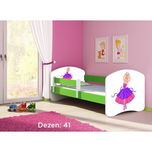 ACMA dečiji krevet II 140x70 + dušek 6 cm GREEN41 Slike