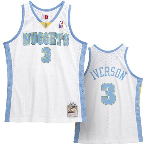 Mitchell And Ness mu&amp;scaron;ki Allen Iverson 3 Denver Nuggets 2006-07 Swingman dres Slike