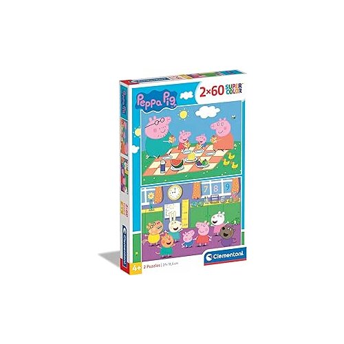 Clementoni puzle Peppa Prase 2×60 Slike