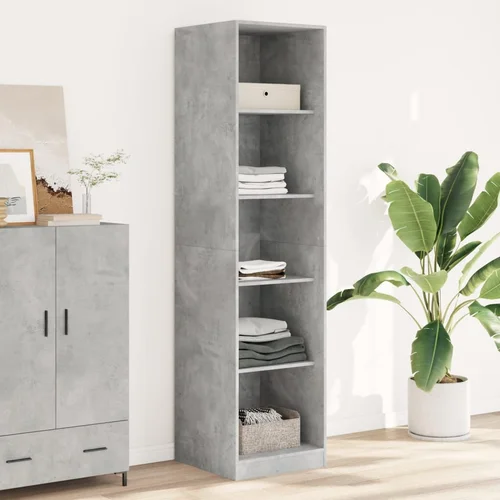 Furnova Garderobna omara betonsko siva 50x50x200 cm iverna plošča, (21930264)