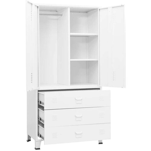 VidaXL Ormar bijeli 90 x 50 x 180 cm metalni Slike