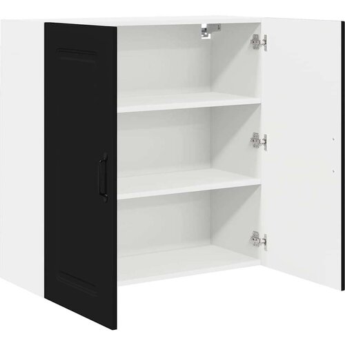VidaXL zidni kuhinjski ormarić crna 80 x 31 x 80 cm konstruirano drvo Slike