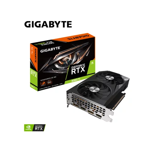 Gigabyte grafična kartica GeForce RTX 3060 Ti WINDFORCE OC 8G, 8GB GDDR6, PCI-E 4.0