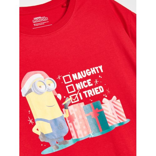 Sinsay Pamučna majica s božićnim printom Minions Slike