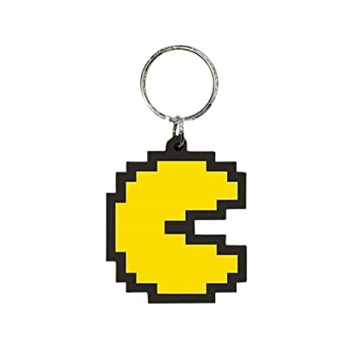 Pyramid International Pac -man gumijast Keyring, zip vlečni ali nahrbtnik (oblikovanje slikovnih pik) - uradno blago, (21324315) Cene