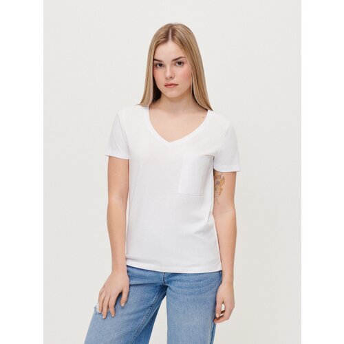 House - Majica kratkih rukava s V-izrezom Basic - Bijela Cijene