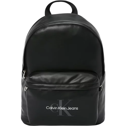 Calvin Klein Jeans Nahrbtnik 'CAMPUS BP40' bazaltno siva / črna / bela