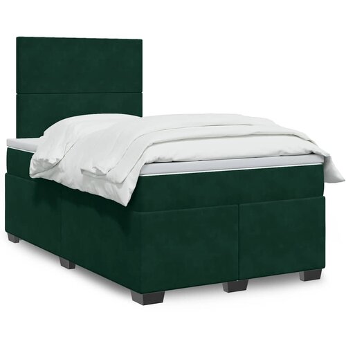  Krevet box spring s madracem tamnozeleni 120x190 cm bar&scaron;unasti Cijene
