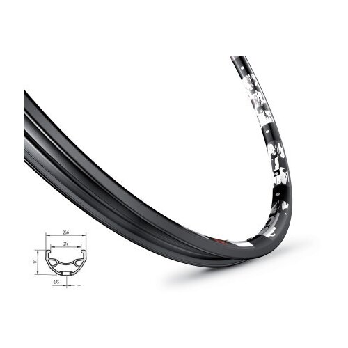 MACH 1 Mach1 felga karma disk 559x21 32 rupe crna ( 70145 ) Slike