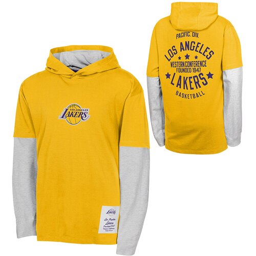 Drugo Los Angeles Lakers Small Ball Cotton Faux LS otroška majica s kapuco Cene