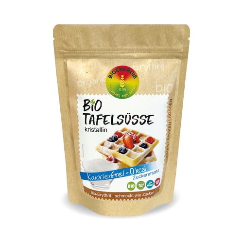 Bioenergie Namizno sladilo - eritirit kristalin bio - 500 g PE-stoječa vreča Slike