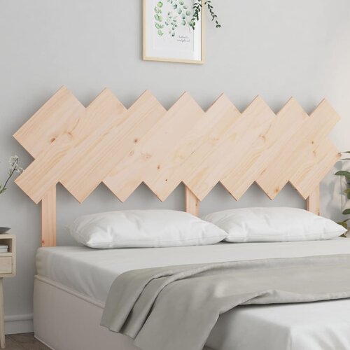 VidaXL Uzglavlje za krevet 159,5x3x80,5 cm od masivne borovine Slike