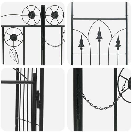  Vrtni Luk Jednobojno Crna 102 x 50 x 218 cm Slike