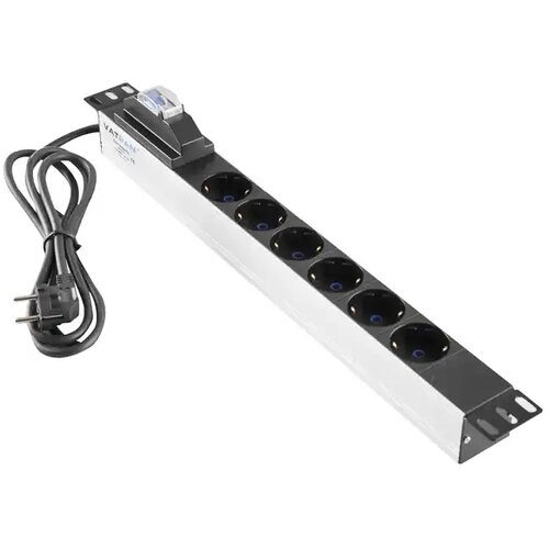 Mirsan 220V razvodni PDU panel 19/1U sa 6 utičnih mesta,kabl 2.5m MR.PRZ6S.SC Cene