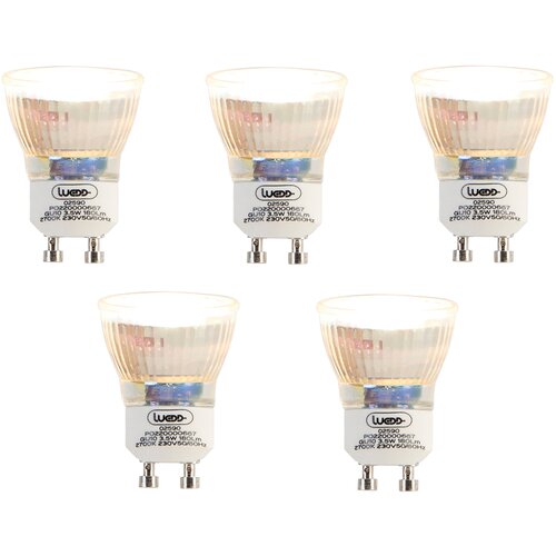 LUEDD Komplet 5 LED žarnic GU10 35 mm 3,5 W 180 lm 2700 K Cene