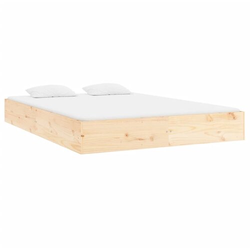  Okvir za krevet od masivnog drva 150 x 200 cm veliki bračni Slike