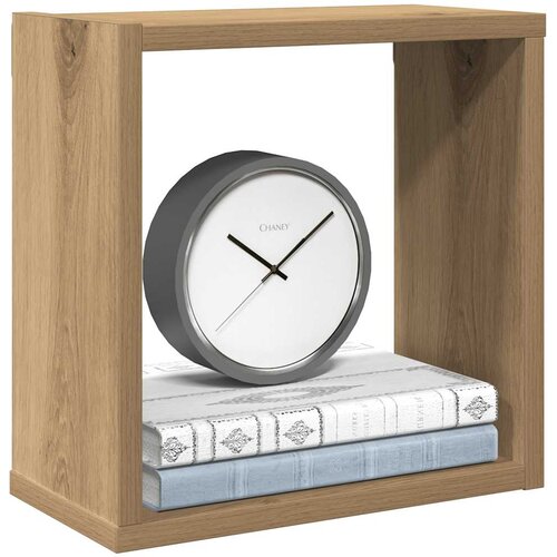  Kockaste zidne police 2 kom boja hrasta 30x15x30 cm drvene Cene