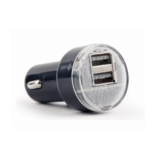  USB punjač za auto GEMBIRD, 2 porta 2,1A, black, EG-U2C2A-CAR-02