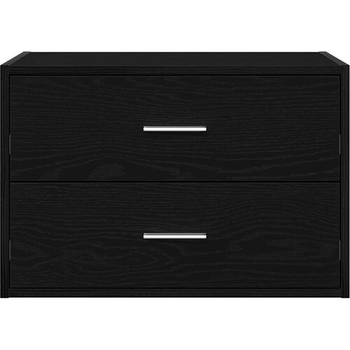  s 2 ladice crni hrast 60x31x40 cm konstruirano drvo Slike
