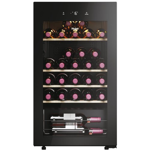 Haier Wine Bank 50 Serie 3 HWS34GGH1 Compressor wine cooler Freestanding Black 34 bottle(s) Cijene