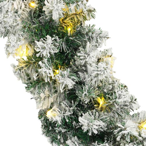  Božićni vijenci Zelena i bijela 270 cm PVC 50 LED lampica Slike