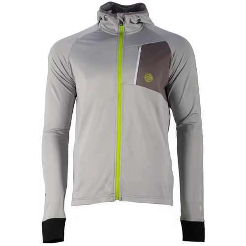 GTS 3003 M S20 - Men's hooded sweatshirt, Bicolour - lt gray