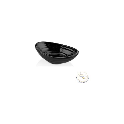  Oval posuda za sos /melamin-crna boja/ -75ml Slike