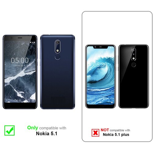  Ohi&amp;scaron;je, združljivo z Nokia 5.1 v nočna črna - Za&amp;scaron;čitni ovitek z magnetnim zapiranjem, stoječo funkcijo in režo za kartice, (20557884) Slike