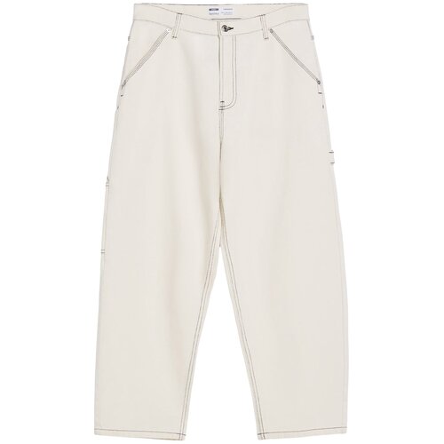 Bershka Kavbojke črna / bel denim Slike