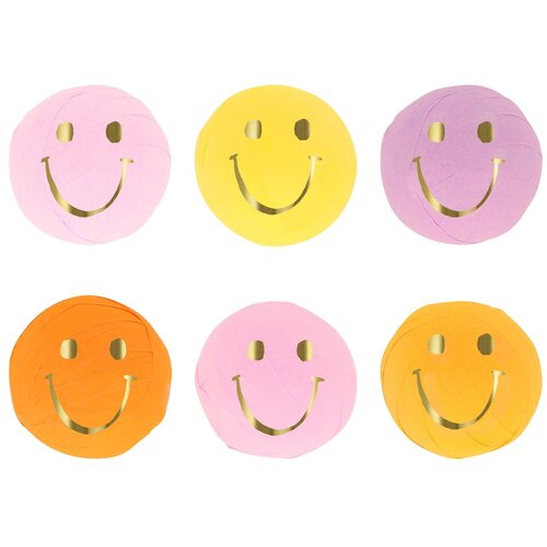 Meri Meri Pripomočki za praznovanja v kompletu 6 ks Happy Face Icons Surprise Balls &amp;ndash; Slike