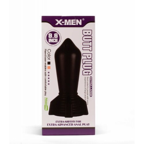 X-Men 9.6&quot; Huge Butt Plug Black 2 XMEN000083 Cene