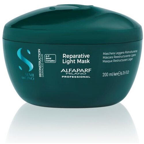 Alfaparf Semi Di Lino Reconstruction maska za o&amp;scaron;tećenu kosu - light 200ml Slike