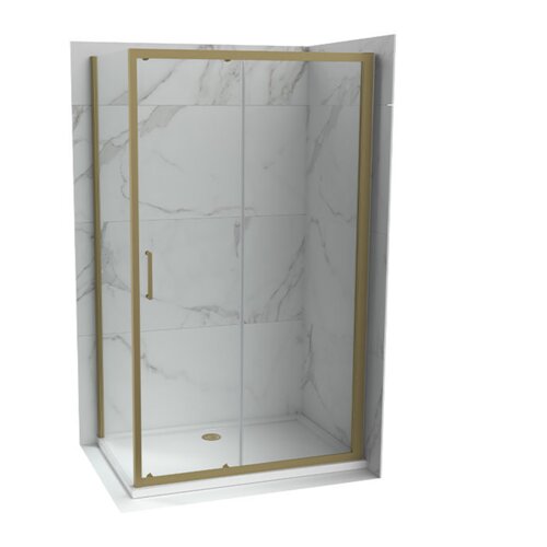 Copen Atlas Pro pravougaona tuš kabina brušeno zlato, staklo 6mm - 120x80x195 cm Cene